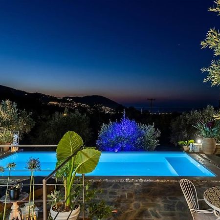 Skopelos Blue Heaven Pool Villa In Olive Grove Exterior photo