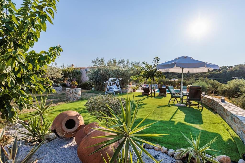 Skopelos Blue Heaven Pool Villa In Olive Grove Exterior photo