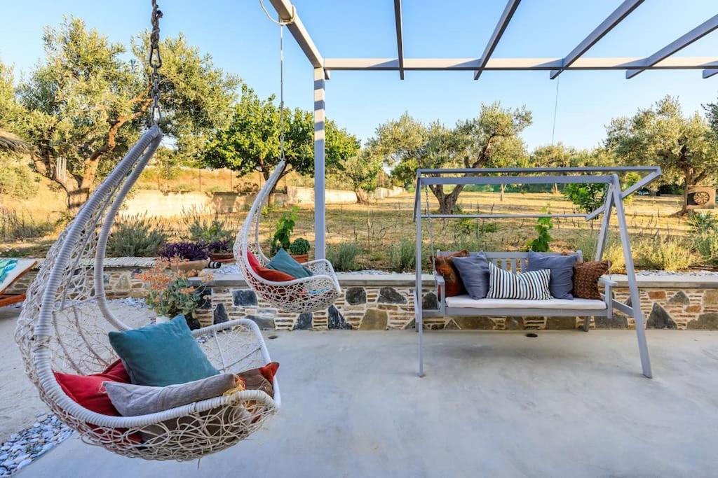 Skopelos Blue Heaven Pool Villa In Olive Grove Exterior photo