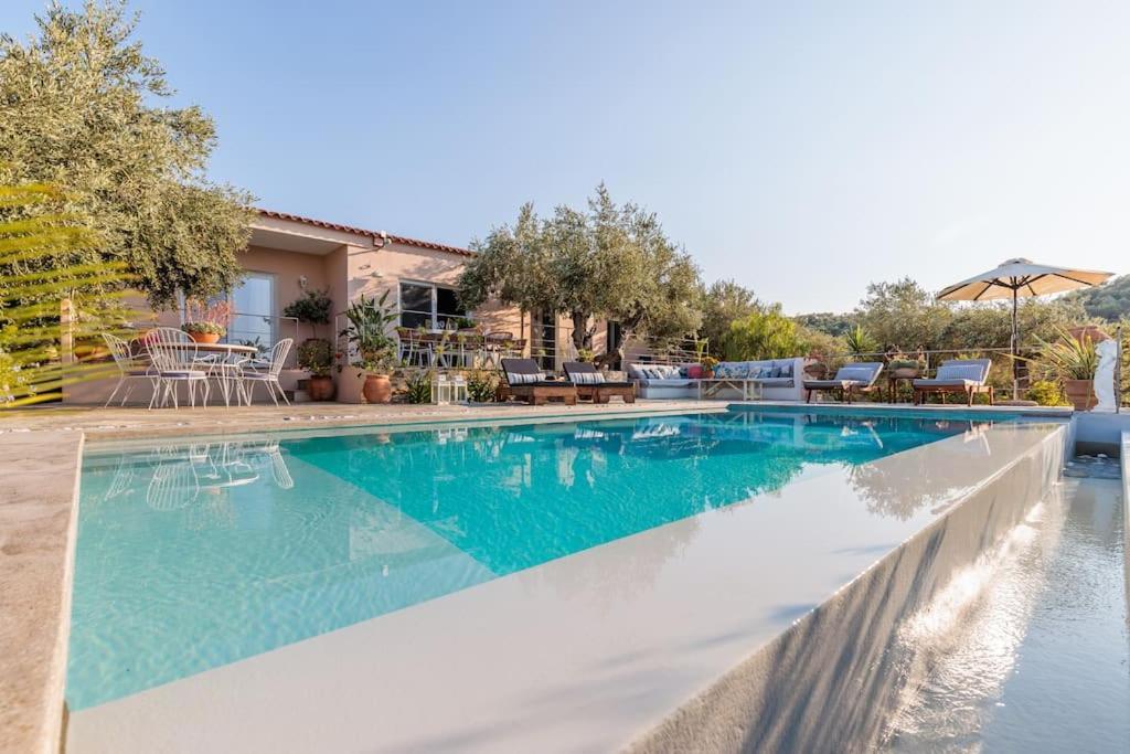 Skopelos Blue Heaven Pool Villa In Olive Grove Exterior photo