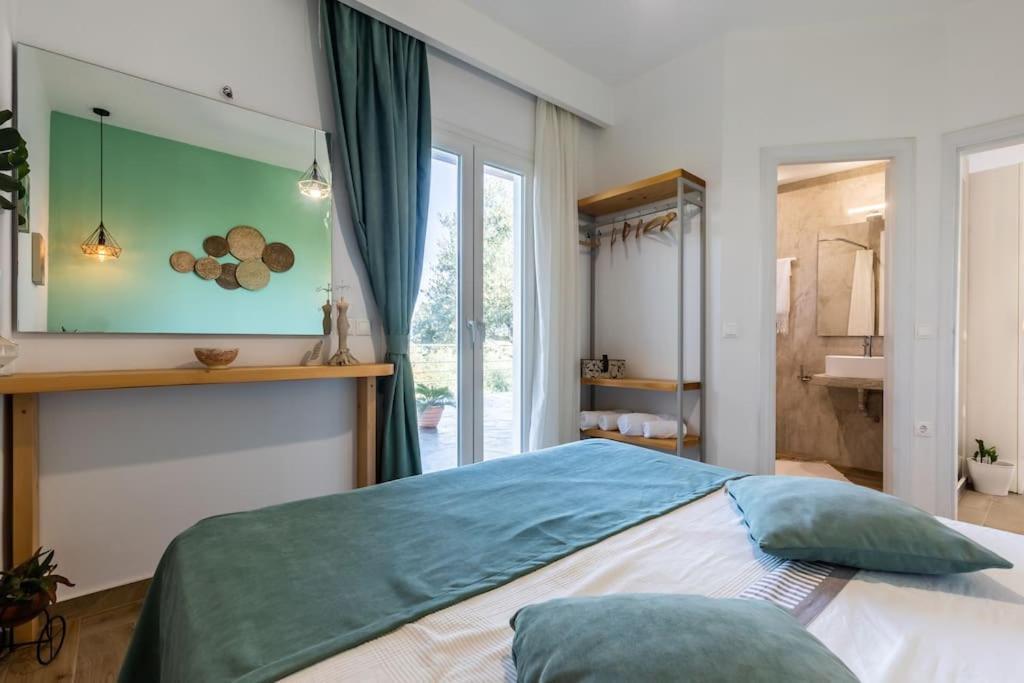 Skopelos Blue Heaven Pool Villa In Olive Grove Exterior photo