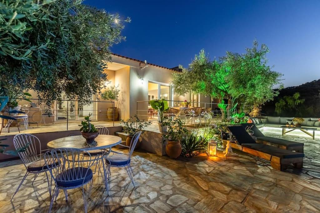 Skopelos Blue Heaven Pool Villa In Olive Grove Exterior photo